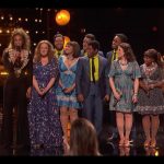 Alexis Tidwell on America’s Got Talent with the cast of Beautiful: The Carole King Musical